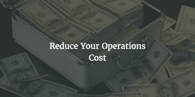 How to lower operating costs