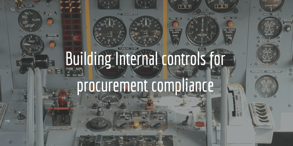 Internal controls for procurement compliance