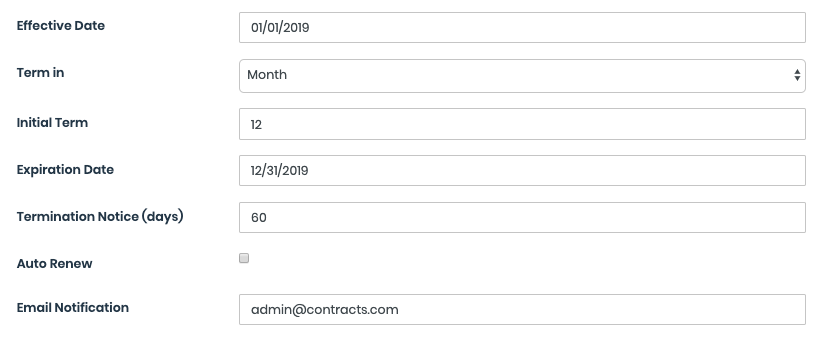 Track contact expiration