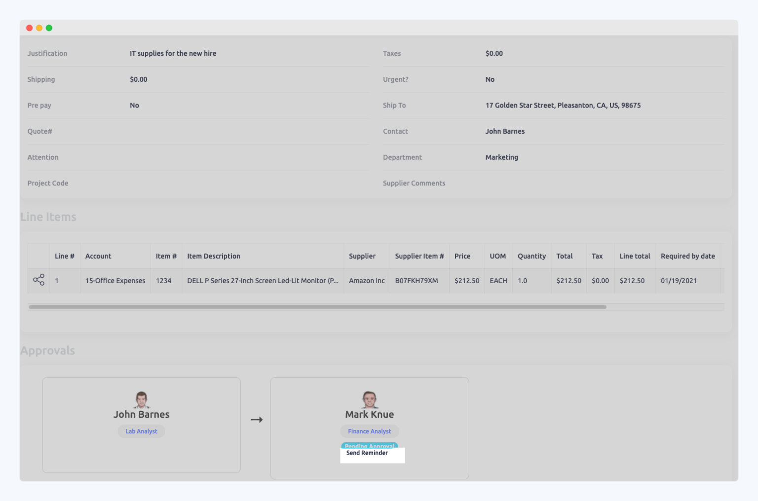 Does QuickBooks online have an approval process? ProcureDesk