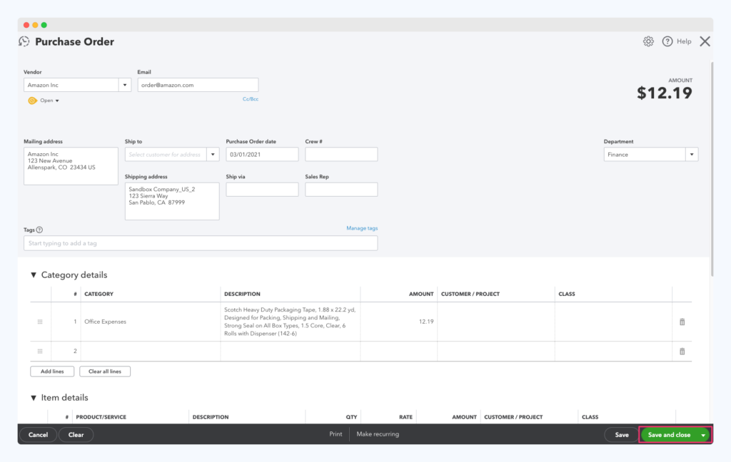 create_purchase_order_QBO