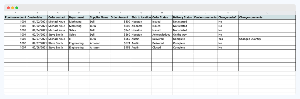 purchase_oreder_tracking_template