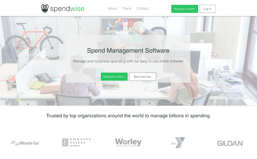 Spendwise homepage: Spend Management Software