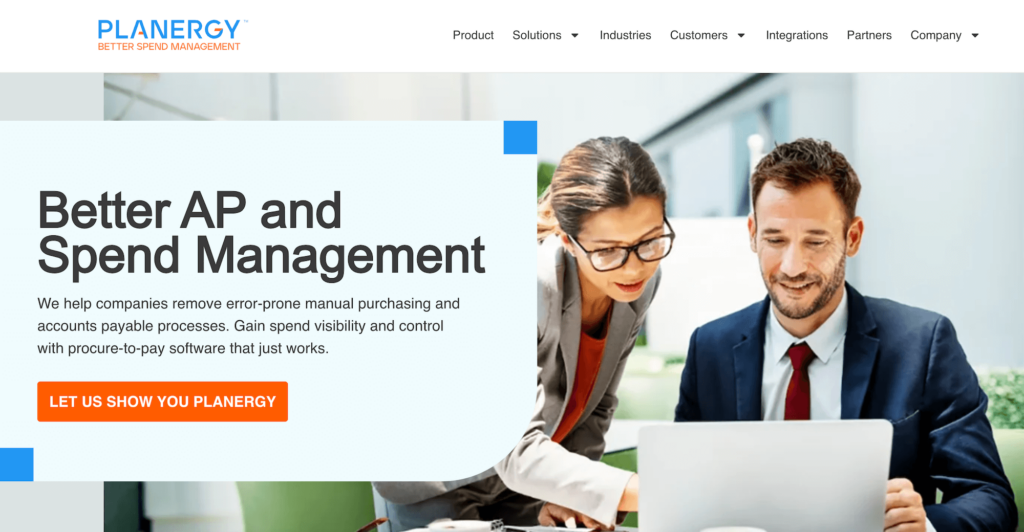 Planergy homepage: Better AP and Spend Management