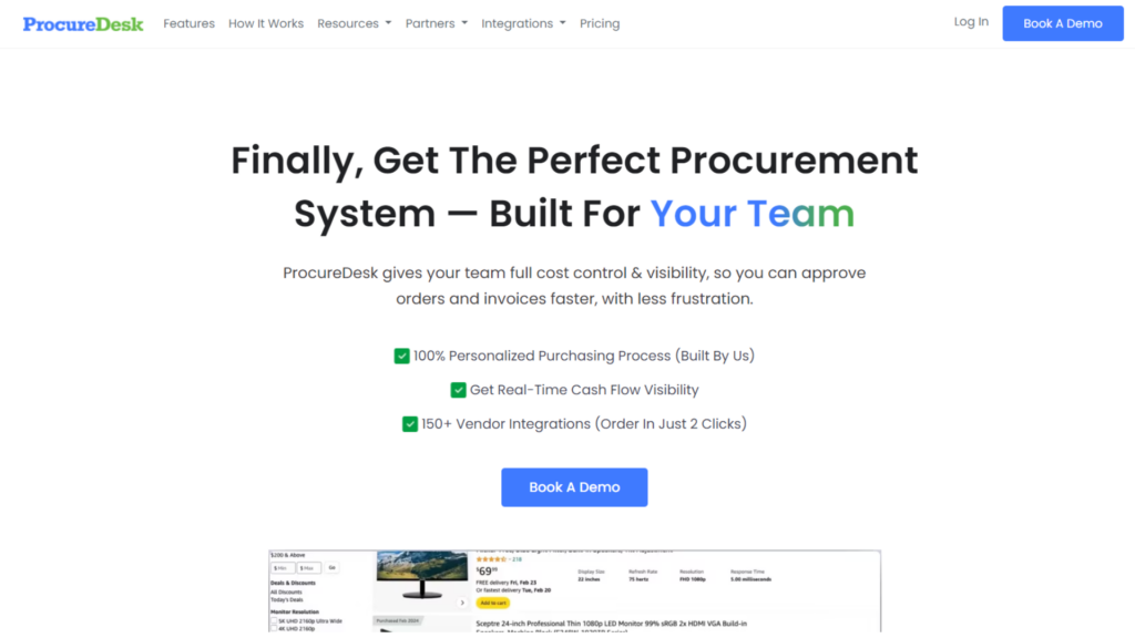 ProcureDesk Homepage