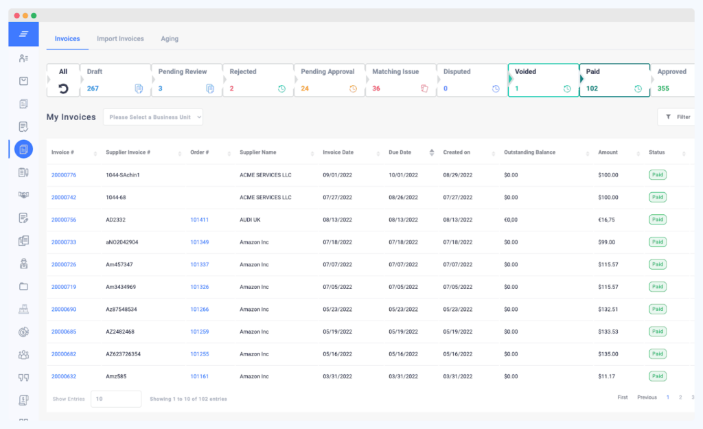Real-time invoice tracking on ProcureDesk