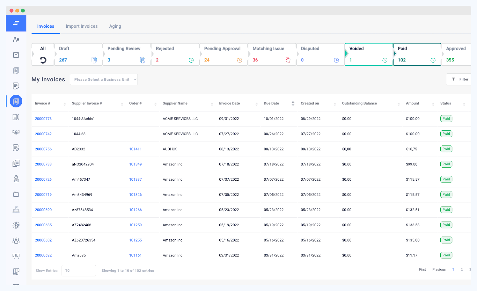 ProcureDesk invoice management