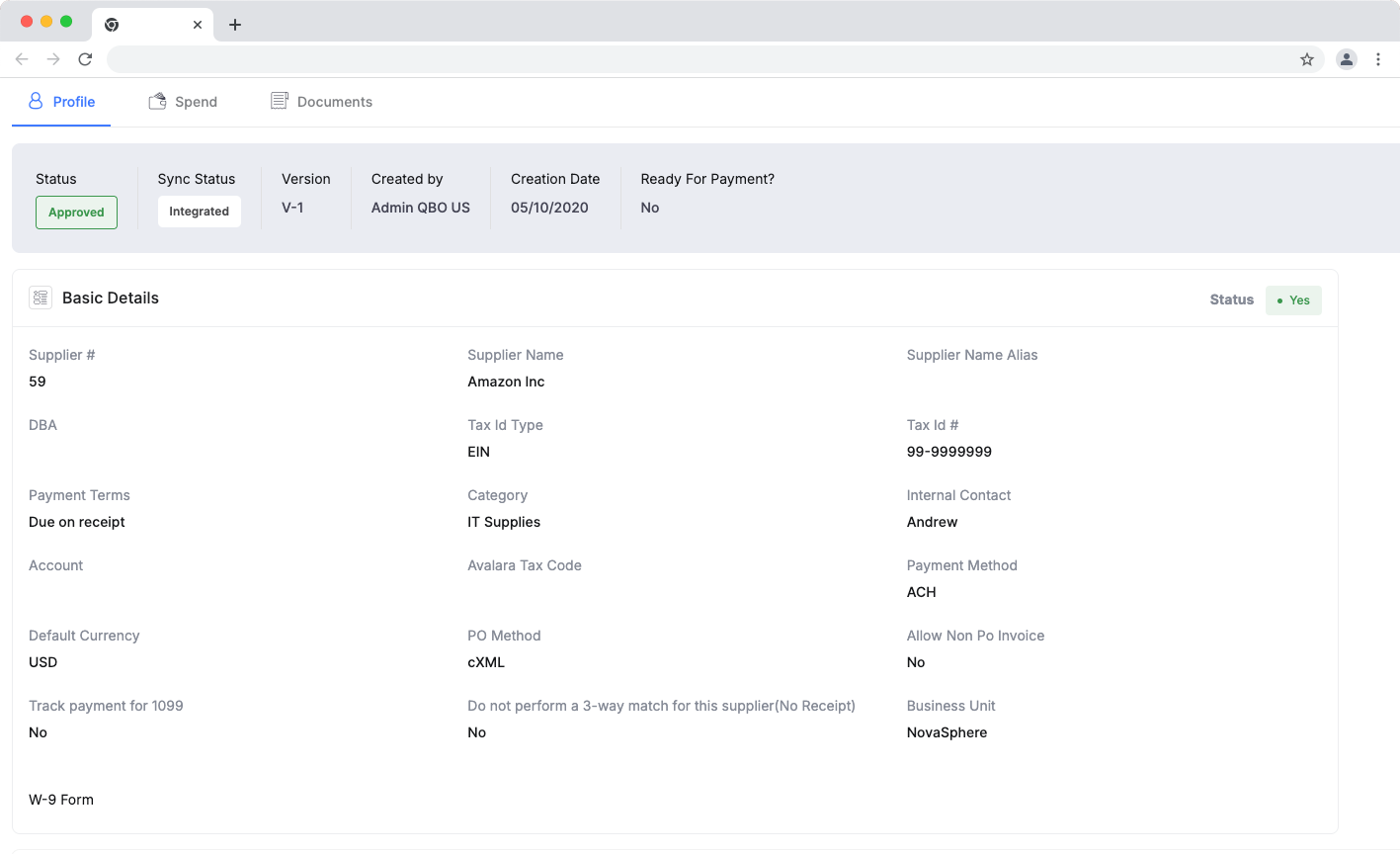 ProcureDesk supplier dashboard