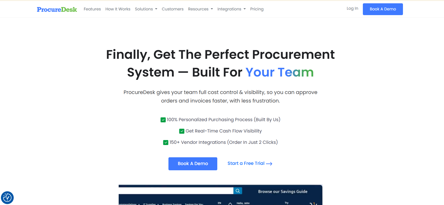 procuredesk dashboard