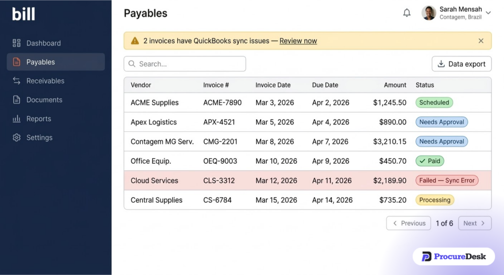 Invoice capture and processing
